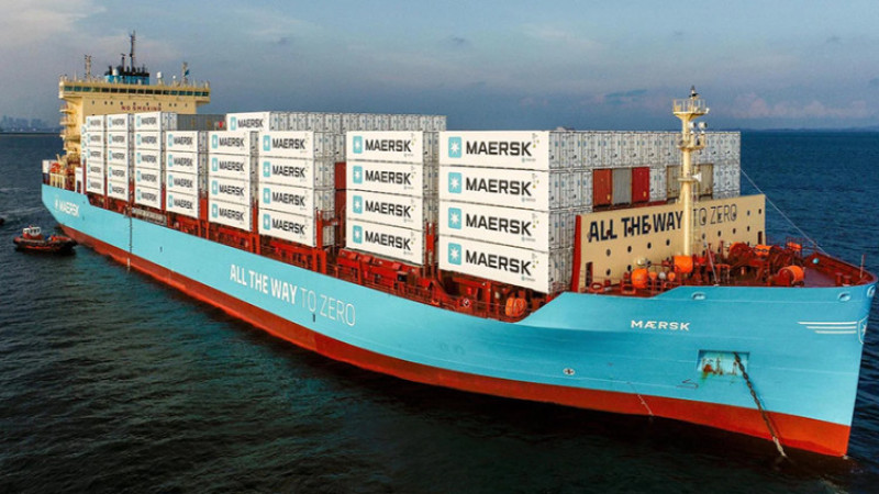 The world's first methanol-powered cargo ship makes its first refueling