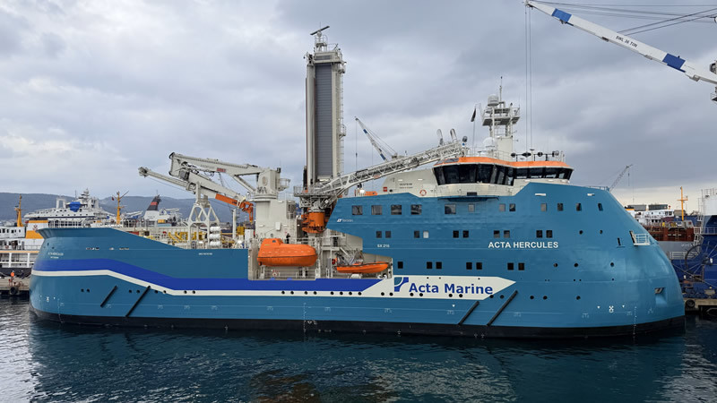 Tersan Shipyard Proudly Delivers Acta Hercules to Acta Marine