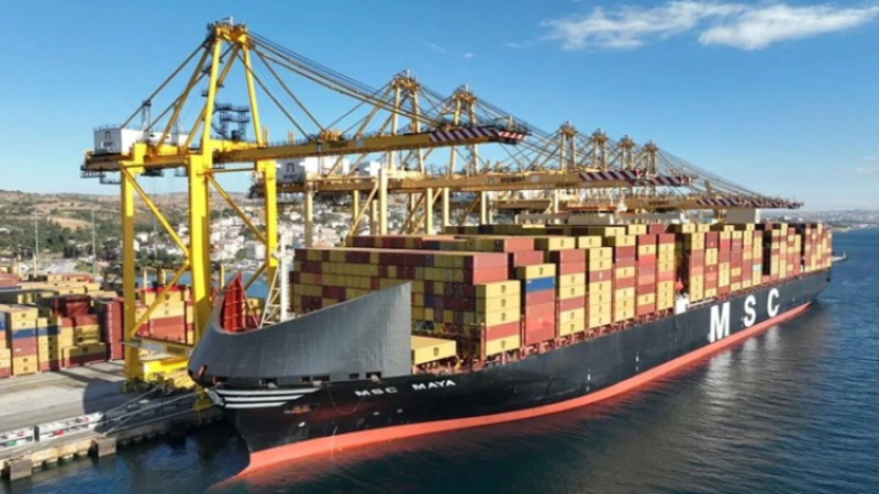 Asyaport Sets New Türkiye Record with 22,896 TEU in Single Vessel Call