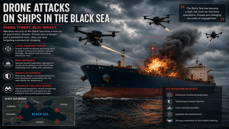 Drone Attacks on Turkish-Linked Ships in the Black Sea