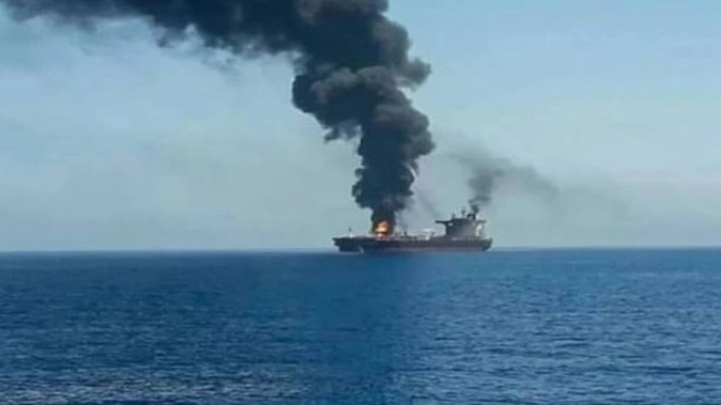 Oil Tanker Hit in the Strait of Hormuz